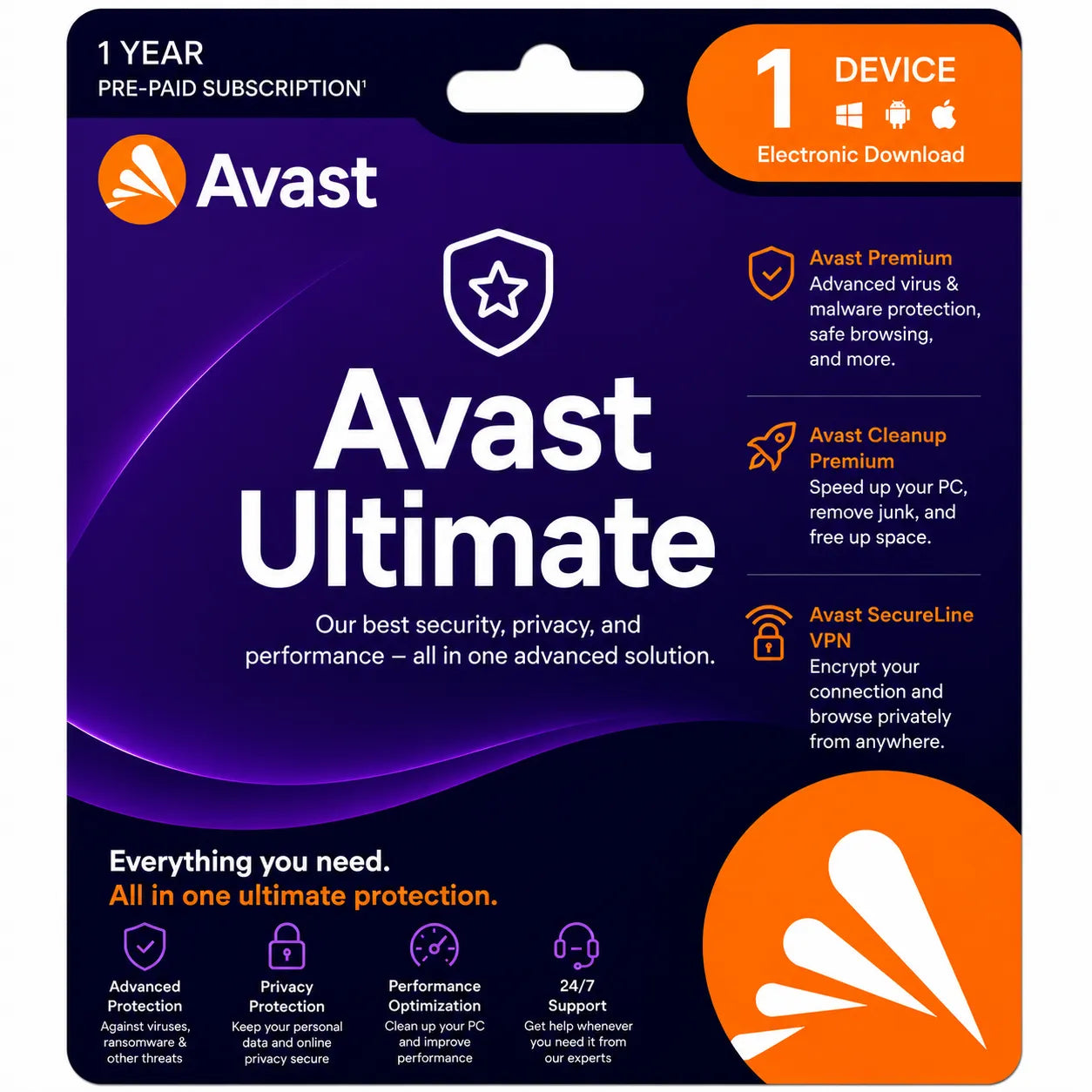 Avast Ultimate 1 Year 1 Device Main image