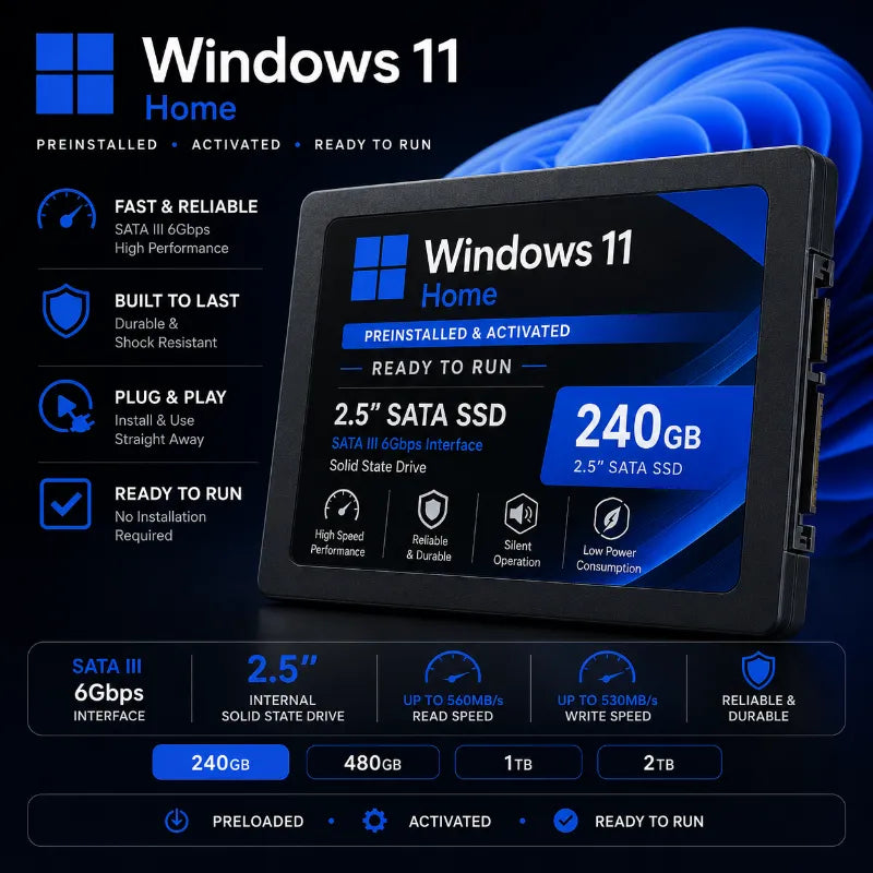 Linkteka | Software Licenses, Preinstalled SSD M.2, Recovery DVD USB